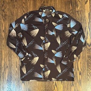 Vintage 70s Abstract Disco Shirt